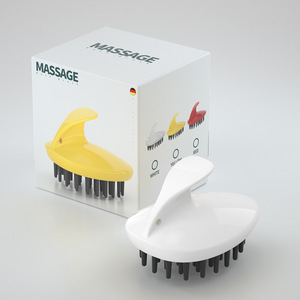 Brosse de massage du cuir chevelu en silicone souple pour le lavage des cheveux - Product Image 1
