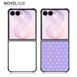 NOVELSUB per Samsung <span class=keywords><strong>Galaxy</strong></span> <span class=keywords><strong>Z</strong></span> Flip 8, Cover per Telefono Personalizzabile in TPU 2D con Inserto in Alluminio per Sublimazione - Product Image 1