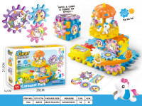 Jouets de construction Montessori STEM électriques sur le thème de l'espace, vente en gros, directement de l'usine, pour enfants, ensemble de blocs de construction de chars