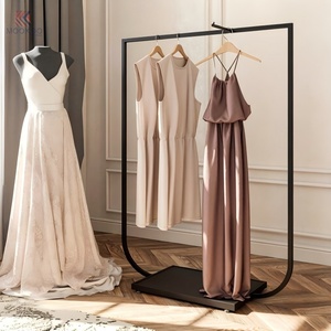 Modern U Shape Black Metal <strong>for</strong> Garment Rack Freestanding Rectangular <strong>Clothing</strong> Display <strong>Rail</strong> Easy Assembly <strong>for</strong> Women Apparel - Product Image 5