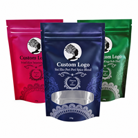 Sachets en plastique imprimés sur mesure 3.5 Mylar, barrière anti-humidité, refermables avec fermeture éclair, pochettes autoportantes en aluminium 14g pour emballage de bonbons, gommes et aliments