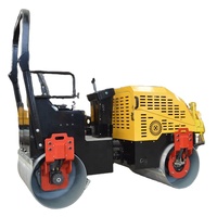 Mini-compacteur routier 1 tonne à entraînement hydraulique pour la compactation de l'asphalte et du sol