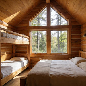 <span class=keywords><strong>Chalet</strong></span> en bois préfabriqué personnalisable avec balcon, <span class=keywords><strong>à</strong></span> deux étages, pour les vacances en famille - Product Image 2