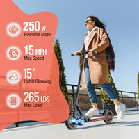 Scooter électrique pliable de haute qualité, mobilité électrique rapide 25 km/h, modèle 250W, scooter électrique directement de l'usine