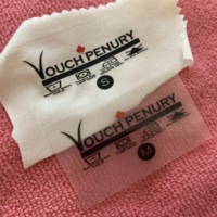 Étiquette de transfert thermique de soin de lavage, lavage 50 fois autocollant de transfert de fer pour robe
