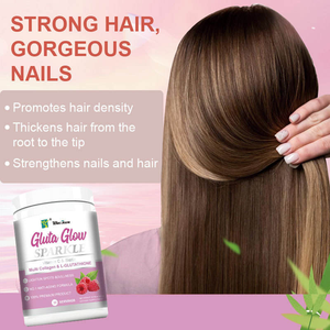 Cross Border Export Gluta Glow Sparkle <strong>Powder</strong>, Vitamin C Biotin Enhanced Nail and Hair Factory Spot Direct Sales - Product Image 5