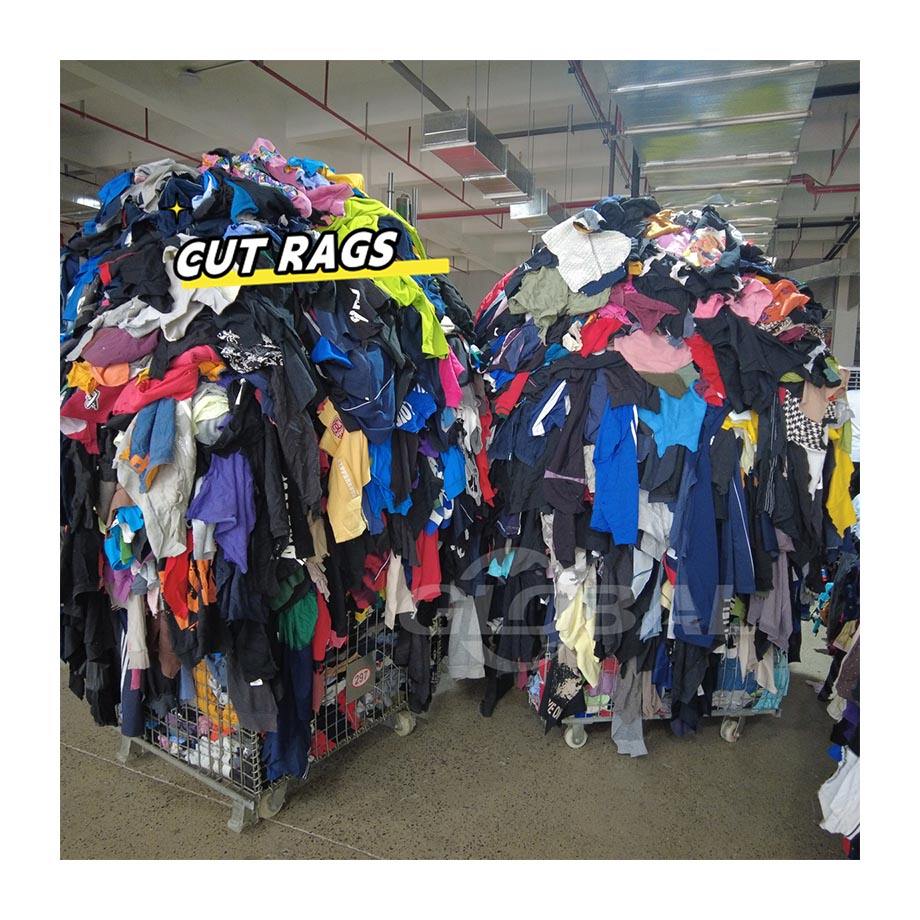 High Quality Dark Color T-Shirt Rags - 100% Cotton
