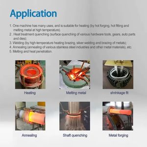 15KW High Frequency Induction Furnace para <span class=keywords><strong>Gold</strong></span> Melting e Industrial Heat Treatment - Product Image 5