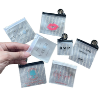 Sacs à fermeture éclair en PVC réutilisables, imprimés sur mesure, résistants à l'humidité, pour emballer de petits bijoux, montres, boucles d'oreilles, colliers et lunettes