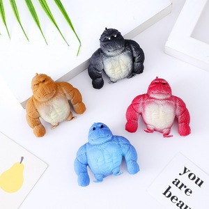 Deng Mei Squishy <b>Gorilla</b> Toy 20 Per <b>Box</b> Stress Relief Fidget Toy For Youth And Kids Unisex Plastic Decompression Plaything - Product Image 2