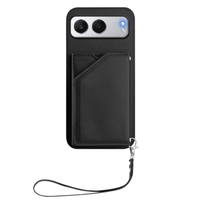 Pour OnePlus Nord 4 Skin Feel Four Card Slots Phone Case avec dragonne