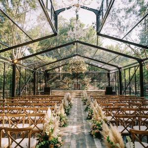 Tentes de réception en aluminium TENTCHO pour mariages et événements, vente en gros, pour 800 personnes, imperméables, 20x20, robustes, noires, pour événements - Product Image 1