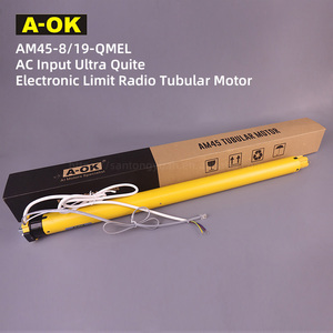 A-OK AM45-8/19-QMEL AC entrée Ultra tout à fait électronique limite Radio <span class=keywords><strong>moteur</strong></span> tubulaire volets roulants obturateur 45mm <span class=keywords><strong>AOK</strong></span> - Product Image 1
