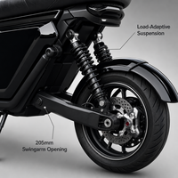 Moto tout-terrain électrique sans balais pour adultes, 2000W, 16 pouces, 48V 60V 72V, vente en gros OEM