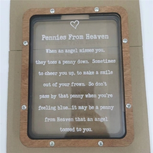 Nuove Salvadanai in Legno a Forma di Moneta 'Pennies From Heaven' - Product Image 5