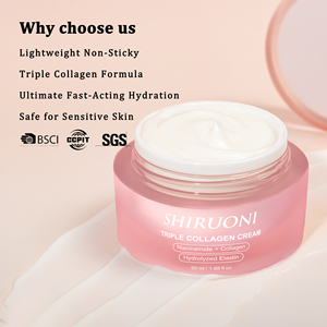 Crème réparatrice triple collagène <span class=keywords><strong>bio</strong></span> vegan OEM ODM pour peau sèche du visage, hydratation intense, resserrement des rides, hydratant pour le visage - Product Image 2