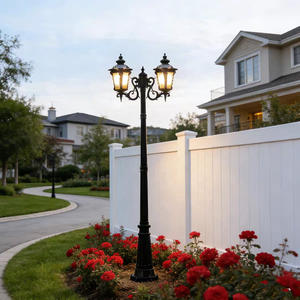 Lámparas de Jardín LED Retro Europeas Eléctricas Personalizadas, Iluminación Exterior para Paisajes, Resistentes al Agua IP65, de Aluminio Fundido a Presión - Product Image 6