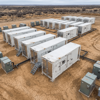 Centrale Électrique Génératrice de Gaz Silencieuse Conteneurisée avec Démarrage Automatique, Régulation de Fréquence, Carburant Flexible (Syngaz) pour Usage Industriel