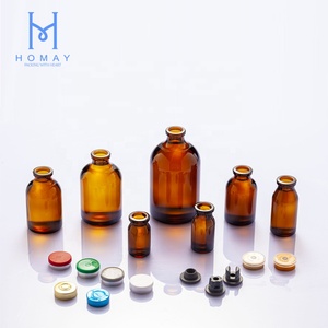 5Ml 7Ml 8Ml <span class=keywords><strong>10Ml</strong></span> 15Ml 20Ml 30Ml 50Ml 100Ml Hổ Phách Rõ Ràng Tiêm Vô Trùng Đúc Glass Lọ Với Cao Su Stopper - Product Image 1