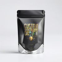 OEM Fabriek 25g 50g 100g Metalen Zilveren Staande Ziplock Zakjes Geurdicht voor Chocolade Voedselverpakkingen Private Label