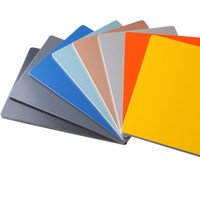 Revêtement mural composite ACM ACP en feuille composite d'aluminium ignifugé en aluminium composite de couleur unie Alucobond