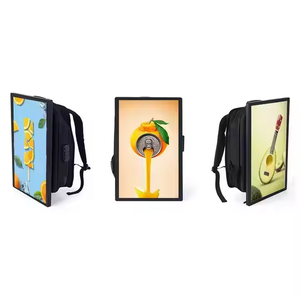 Ransel layar LCD 27 inci, papan reklame jalanan, peralatan iklan umum kontrol aplikasi Promosi ukuran besar - Product Image 5