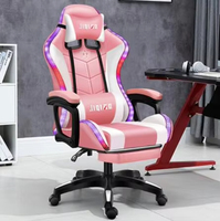 Chaise de direction en cuir PU pour utilisateurs d'ordinateur Caractéristiques de massage de refroidissement rotatives extensibles convertibles Style pliable