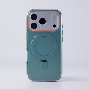 เคสโทรศัพท์แม่เหล็กแบบด้าน รุ่นสั่งทำพิเศษ สำหรับ iPhone 17 12 13 Pro Max 14 15 16 Plus 17 Air พร้อมขาตั้งวงแหวนโลหะ 2 in 1 ป้องกันแรงกระแทก - Product Image 5