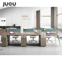 Escritorio Modular Moderno para Oficina, Cubículo con División para Computadora, Estación de Trabajo para Centro de Llamadas, Mesa de Trabajo Compartida con Opción de Extensión