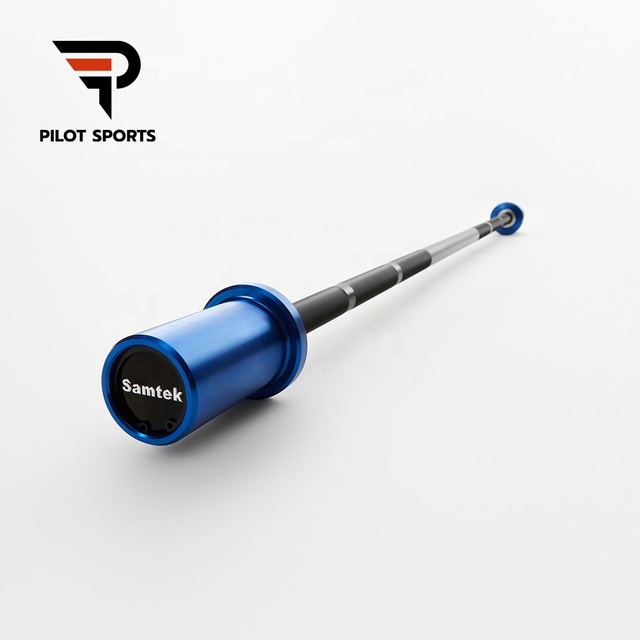 PILOT SPORTS SAM009 Children's Youth Training Barbell 2.5kg Aluminum Non-Slip Ergonomic 1.2m Mini Fitness Free Weights Samtek