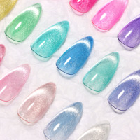 KINNCO Nouveau Gel Polish Effet Œil de Chat Personnalisable avec Logo Magnétique pour Ongles LED