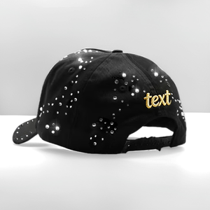 Custom Embroidery Logo Rhinestone Decoration Curved Crown Original Flashing Hats Embroidered Sports Black 5 Panel <strong>Baseball</strong> <strong>Caps</strong> - Product Image 6