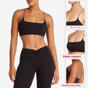 Rompi olahraga Yoga punggung cantik, rompi gaya Amerika Eropa, Atasan ketat untuk olahraga Yoga, cepat kering, berventilasi - Product Image 2