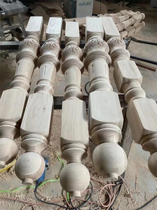 Balcón Decoración <span class=keywords><strong>de</strong></span> <span class=keywords><strong>madera</strong></span> Barandilla Pilar <span class=keywords><strong>para</strong></span> escaleras - Product Image 5