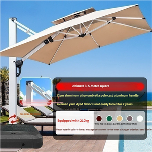 6,000 Unidades de Sombrillas Modernas para Exteriores con Postes de Aluminio y <span class=keywords><strong>Tela</strong></span> de Poliéster para Jardín, Hotel, Cafetería y Muebles de Exterior - Product Image 2
