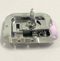 Serrure et loquet papillon métalliques pour flight case, accessoires de quincaillerie pour boîte à outils, type boucle et verrou