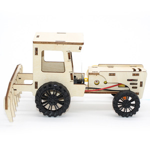 Kit de arado de tractor de madera, juguete educativo de ciencia de montaje manual para niños, aprendizaje STEM de 4 a 6 años - Product Image 2