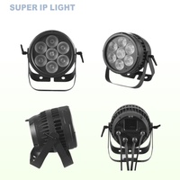 7 projecteurs PAR de scène 20W RGBW 4-en-1 DMX512 IP65 pour discothèque, mariage, club, église