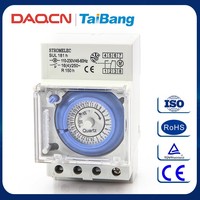 Interruptor de tiempo de riel Din programable tipo DAQCN SUL181h con mini temporizador mecánico de 30 minutos y temporizadores de categoría de producto de batería