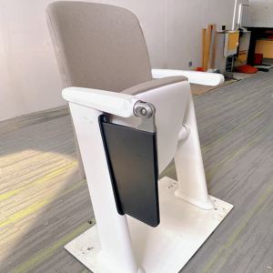 เก้าอี้หอประชุมโรงเรียนดีไซน์ทันสมัย พร้อมกระดานเขียน ผลิตจากโรงงานโดยตรง หุ้มด้วยพลาสติก PP ที่นั่งสำหรับห้องเรียน ห้องบรรยาย ใช้ในโรงละคร เฟอร์นิเจอร์เหล็ก - Product Image 2