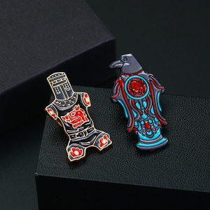 Broche de águia e alfinetes esmaltados, a paz nunca foi uma opção, alfinetes de lapela para presente, acessório de sarcasmo engraçado de Cavaleiro Preto - Product Image 3