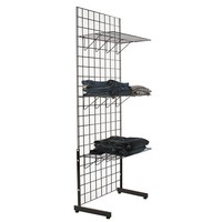 Accessoire de panneau de grille métallique à mailles métalliques Présentoir en métal