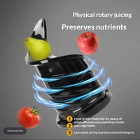 Extracteur de jus lent à large goulotte d'alimentation, séparation pulpe-jus, pour fruits et légumes, idéal pour la maison et les juseries