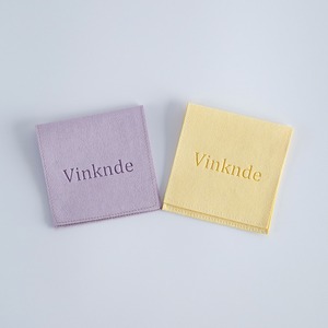 Custom Logo Eco-Friendly Elegant Organic Flap Fabric Jewelry Pouches <b>Envelope</b> Packaging for Fine Jewelry Pouch - Product Image 3