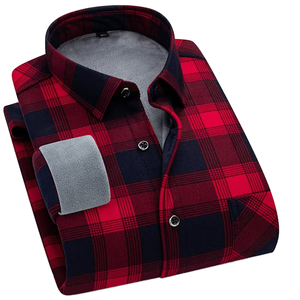 Áo sơ mi nam ODM kiểu dáng thường ngày, tay dài, kẻ ca rô, cổ đứng, cài khuy đơn, chất liệu mềm mại, thoáng khí, thiết kế nhuộm màu trơn, thích hợp cho mùa đông - Product Image 2