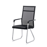 Chaise de bureau moderne pour conférence, en tissu, dossier haut, simple, vente en gros, personnalisation usine de mobilier