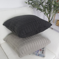 Coussin décoratif carré tricoté, anti-tiraillement, plusieurs références disponibles, avec rapport de test, direct usine, pour cadeaux promotionnels