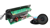 Modul Daya Subwoofer penerima Bluetooth, penguat logam Mini dapat diisi ulang 12V 24V