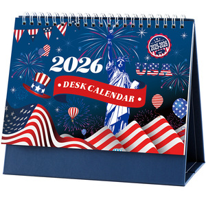 Customised Calendario Full Color Landscape Calendar 2026 Calender Wall Calendar Printing Custom Calendrier Mural