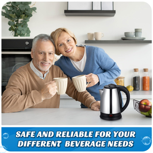 201# Stainless Steel Cordless Electric <b>Kettle</b> Fast Boil Automatic Shut-off Boil-Dry Protection <b>Temperature</b> <b>Control</b> 1.8L - Product Image 4